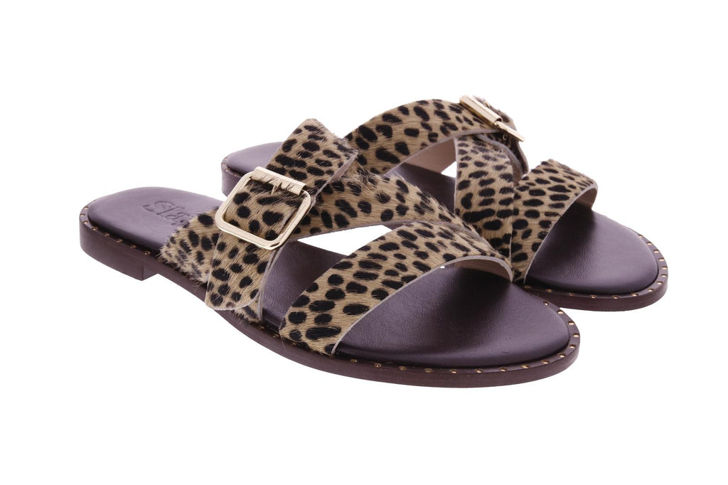 SLAYE Line sandals leopard