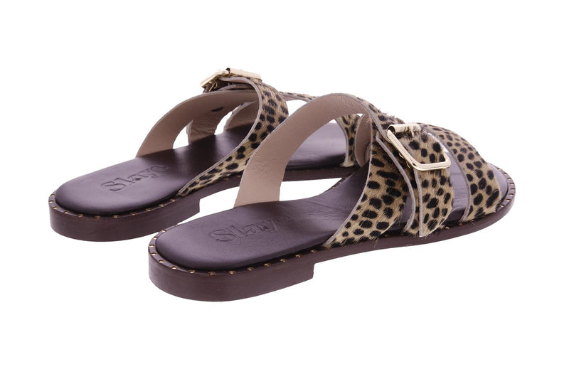 SLAYE Line sandals leopard