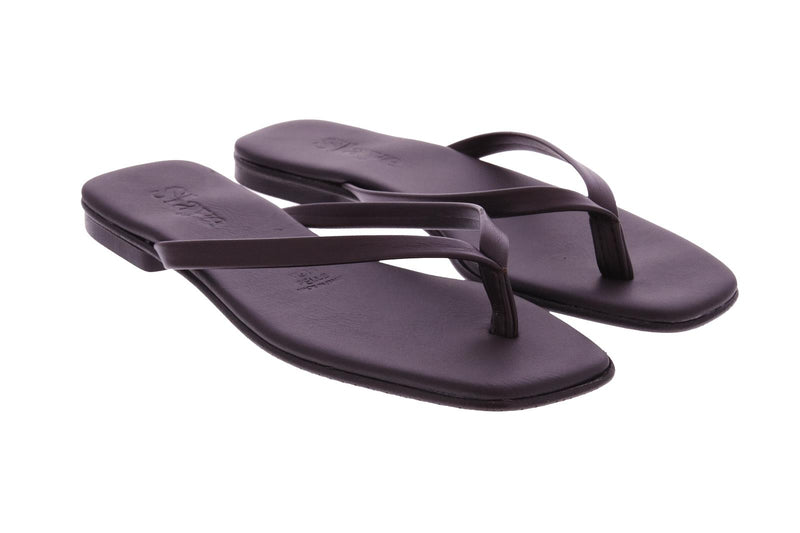 SLAYE Mira flip flops dark brown
