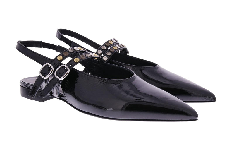 STRATEGIA Slingback ballerinas black