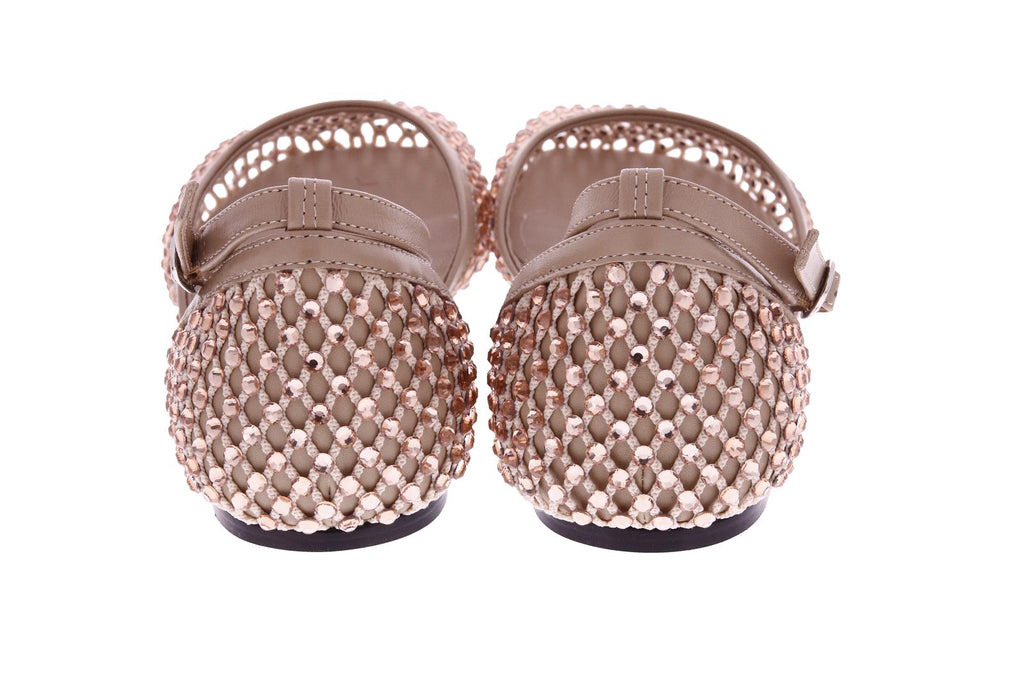 STRATEGIA Strass ballerinas sand beige