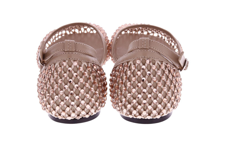 STRATEGIA Strass ballerinas sand beige