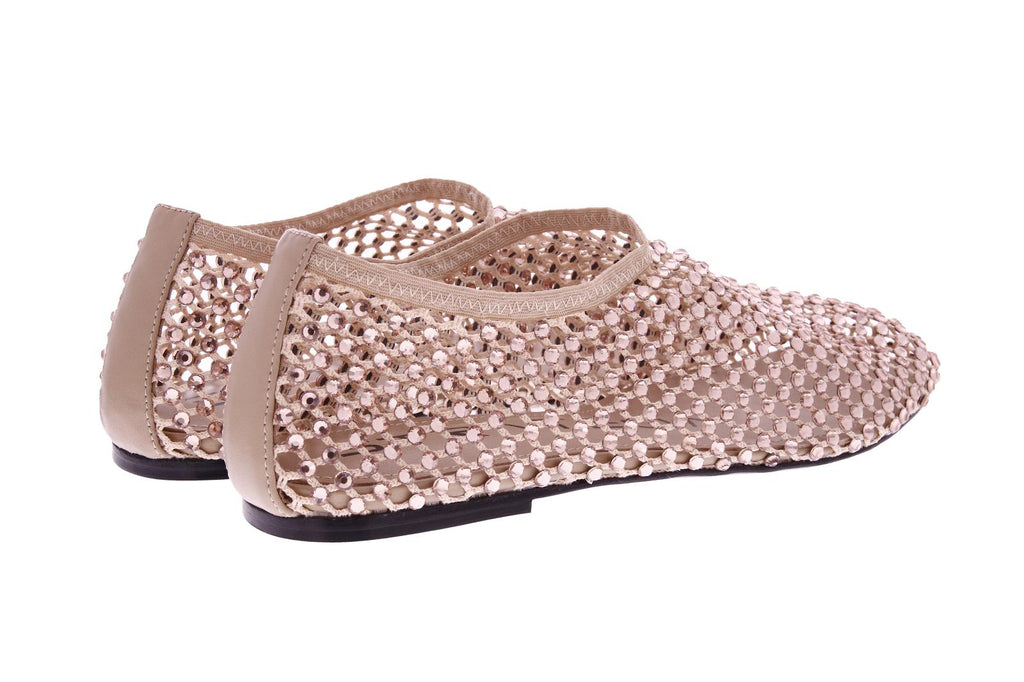 STRATEGIA Strass loafers sand beige