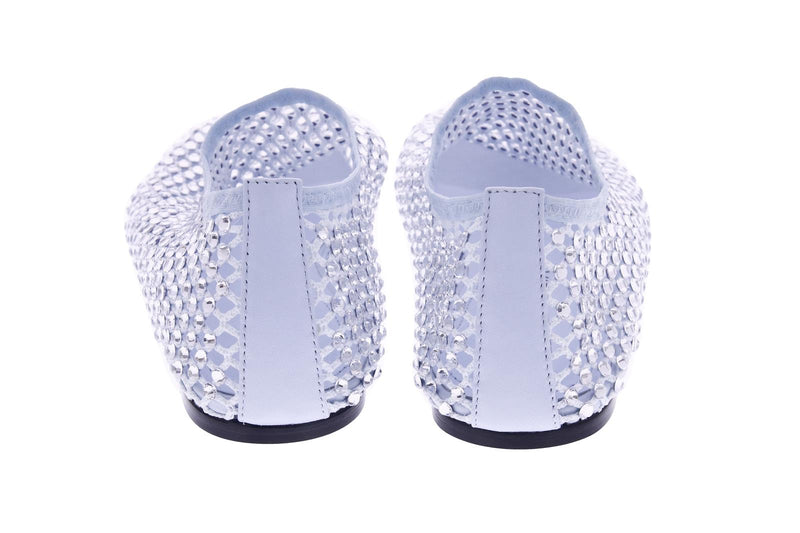 STRATEGIA Strass loafers sky blue