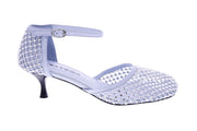 STRATEGIA Strass pumps sky blue