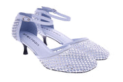 STRATEGIA Strass pumps sky blue