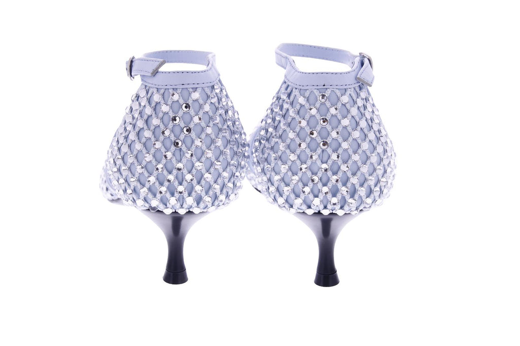STRATEGIA Strass pumps sky blue