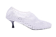 STRATEGIA Strass pumps white