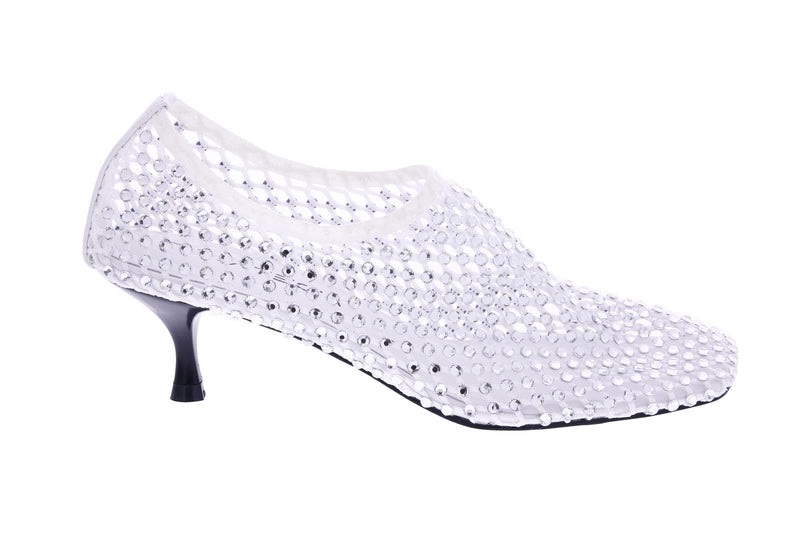 STRATEGIA Strass pumps white