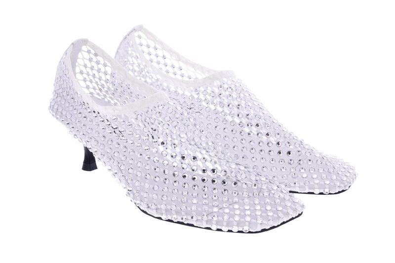 STRATEGIA Strass pumps white