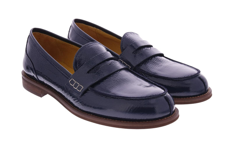 SYSTER O BROR Loafers dark blue patent leather - Shop at Monar Antwerp
