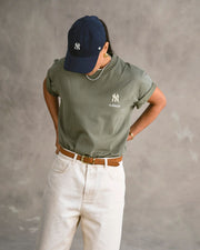 THE MERCER BRAND The Mercer 47 tee New York Yankees green