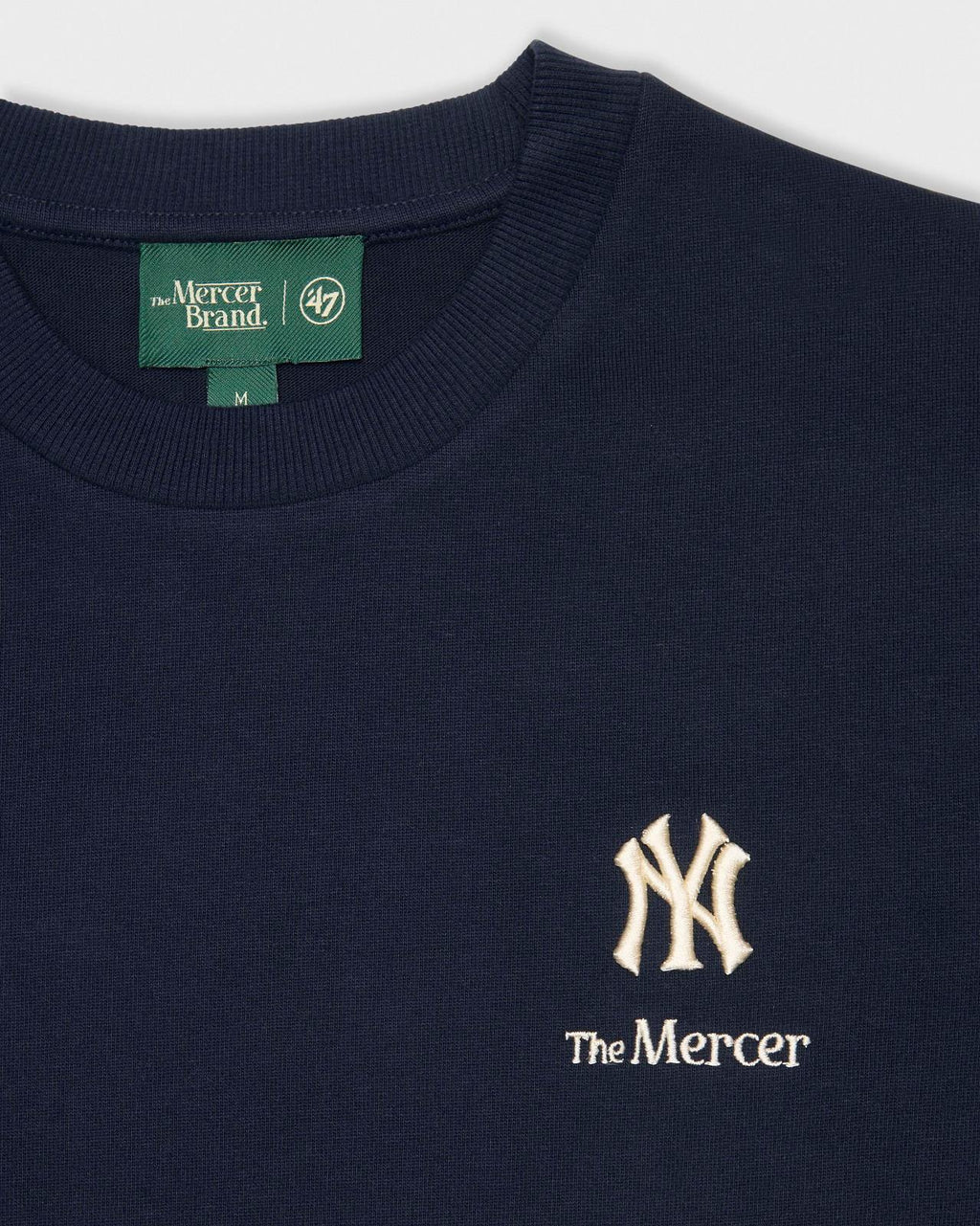 THE MERCER BRAND The Mercer 47 tee New York Yankees navy blue