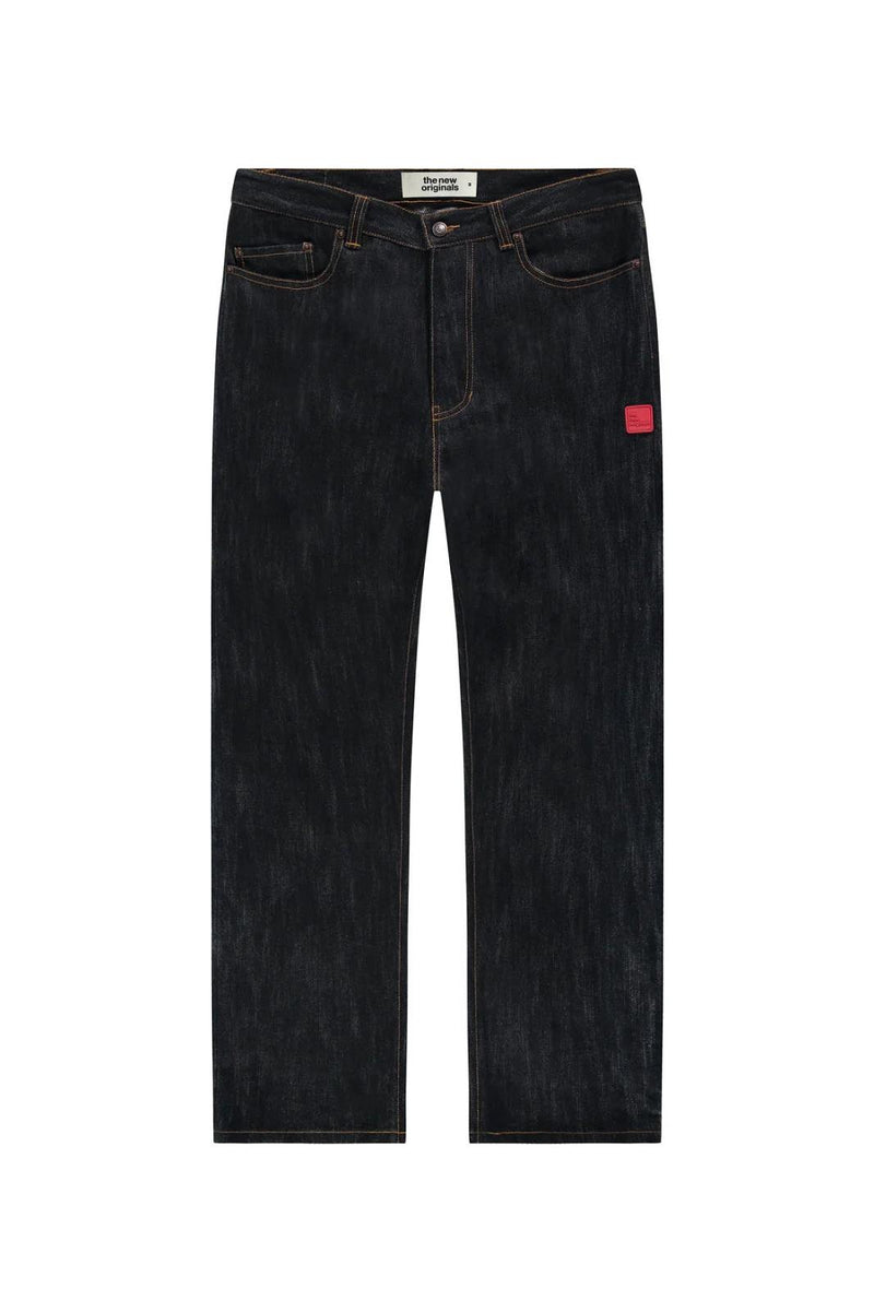 THE NEW ORIGINALS 9-Dots relaxed slub jeans raw denim