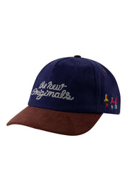THE NEW ORIGINALS Block party cap navy brown