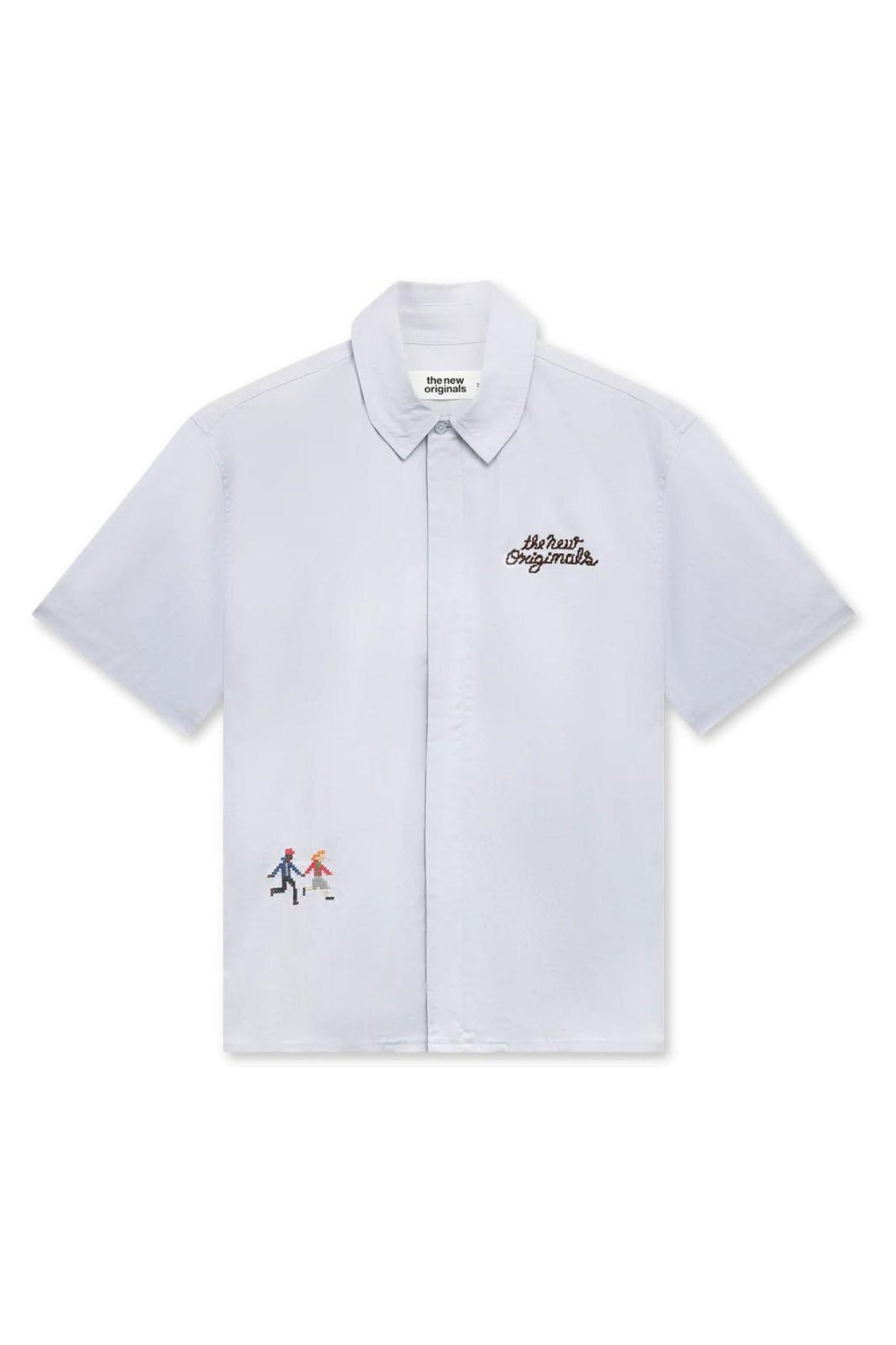 THE NEW ORIGINALS Block party shirt light blue