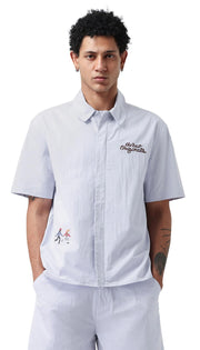 THE NEW ORIGINALS Block party shirt light blue