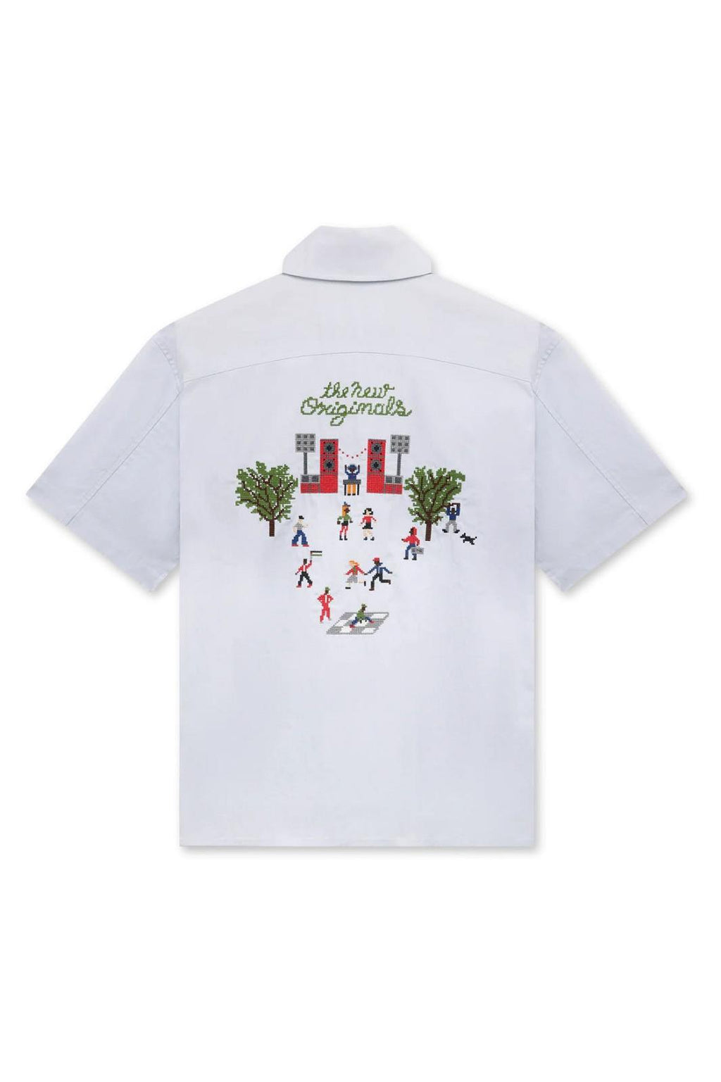 THE NEW ORIGINALS Block party shirt light blue
