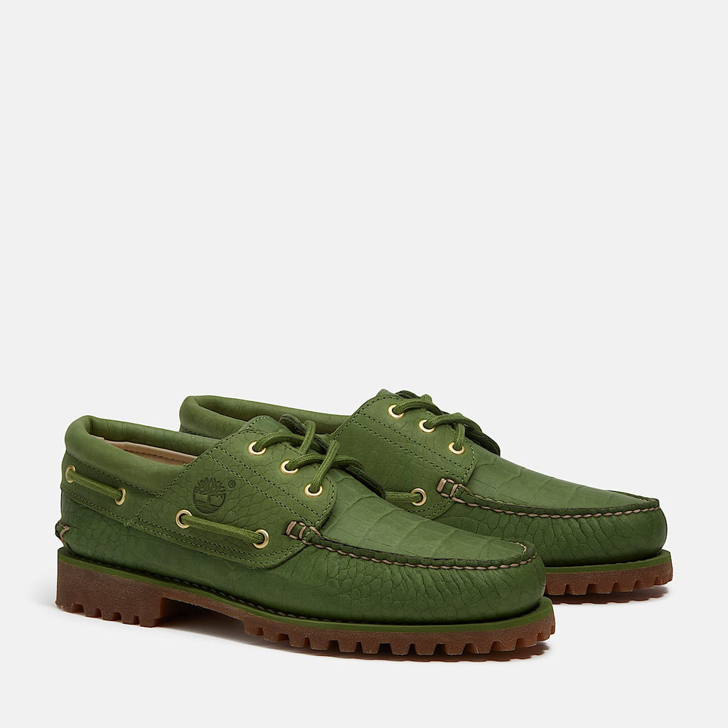 TIMBERLAND 3 eye boat shoe croco