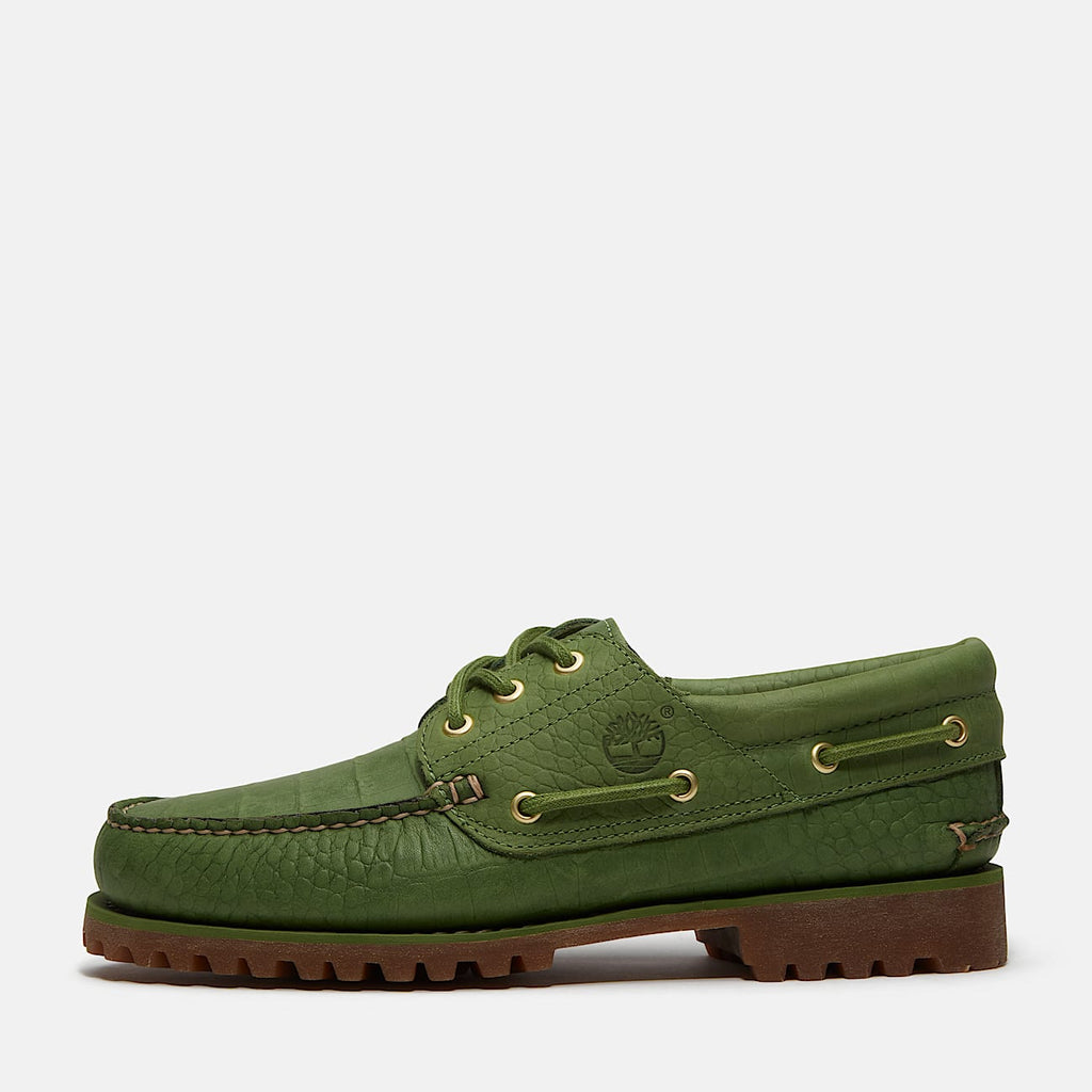 TIMBERLAND 3 eye boat shoe croco