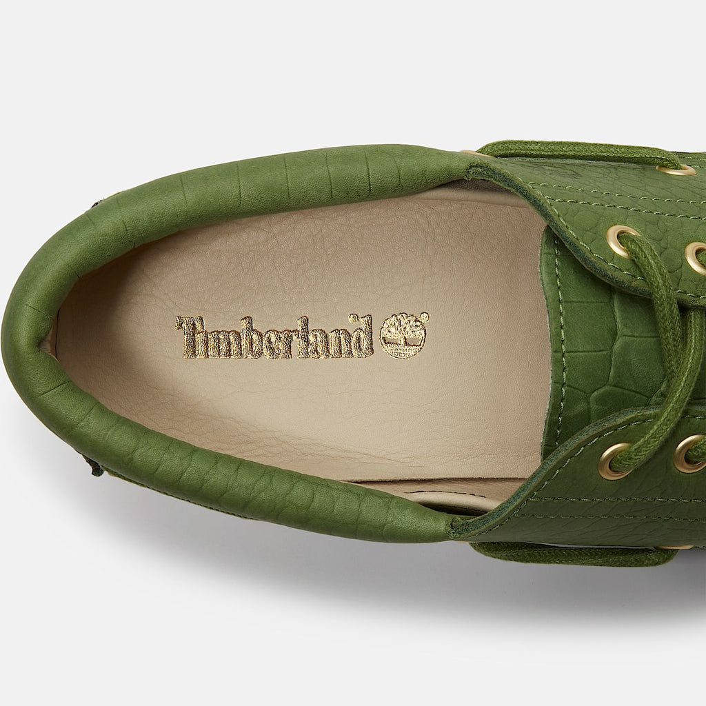 TIMBERLAND 3 eye boat shoe croco