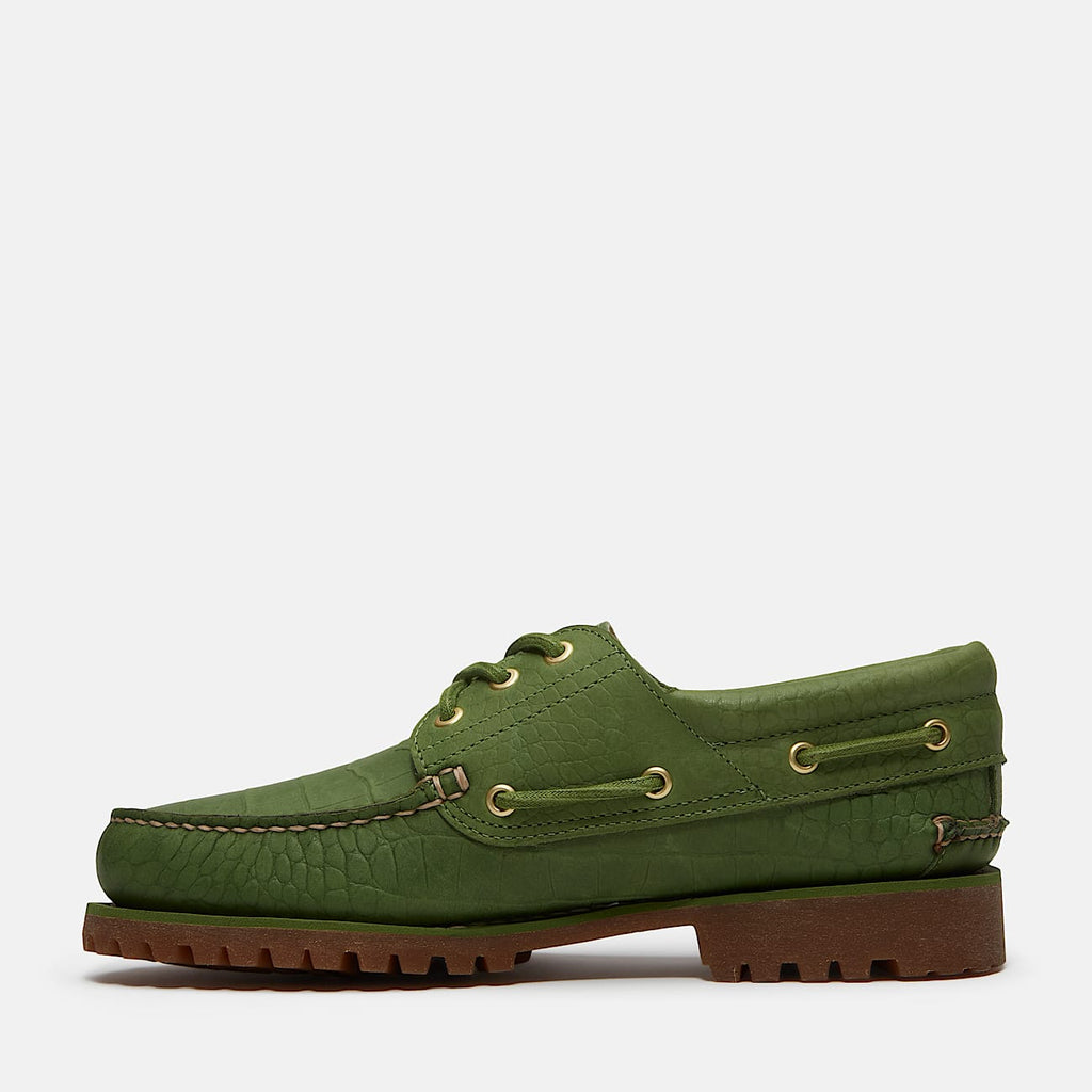 TIMBERLAND 3 eye boat shoe croco