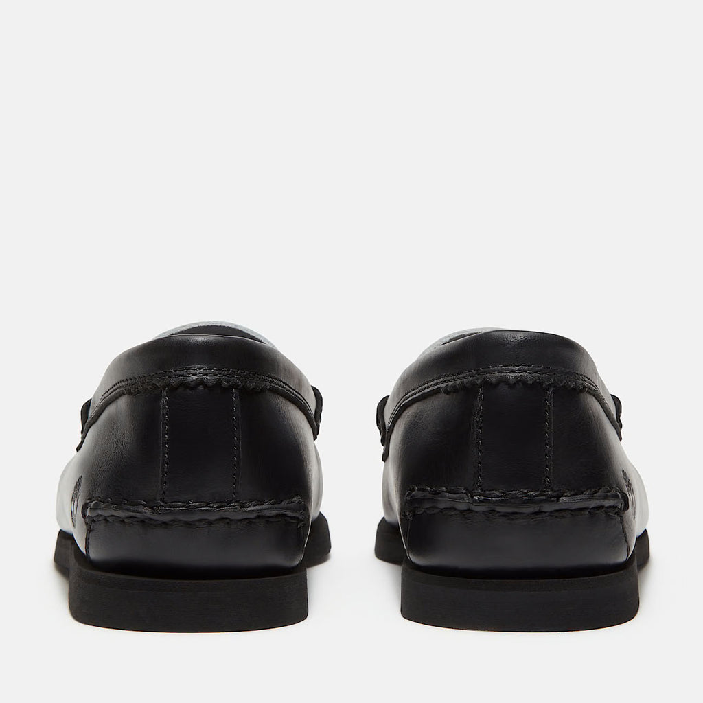 TIMBERLAND Classic boat loafer shoe black white