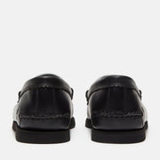 TIMBERLAND Classic boat loafer shoe black white