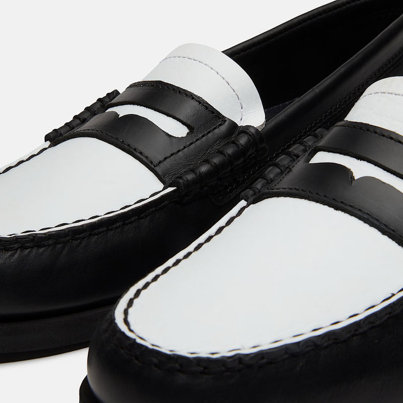 TIMBERLAND Classic boat loafer shoe black white