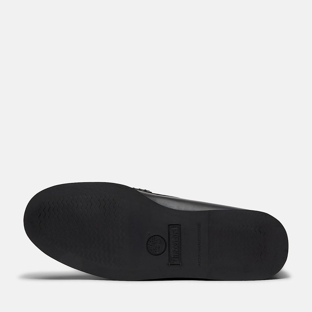 TIMBERLAND Classic boat loafer shoe black white
