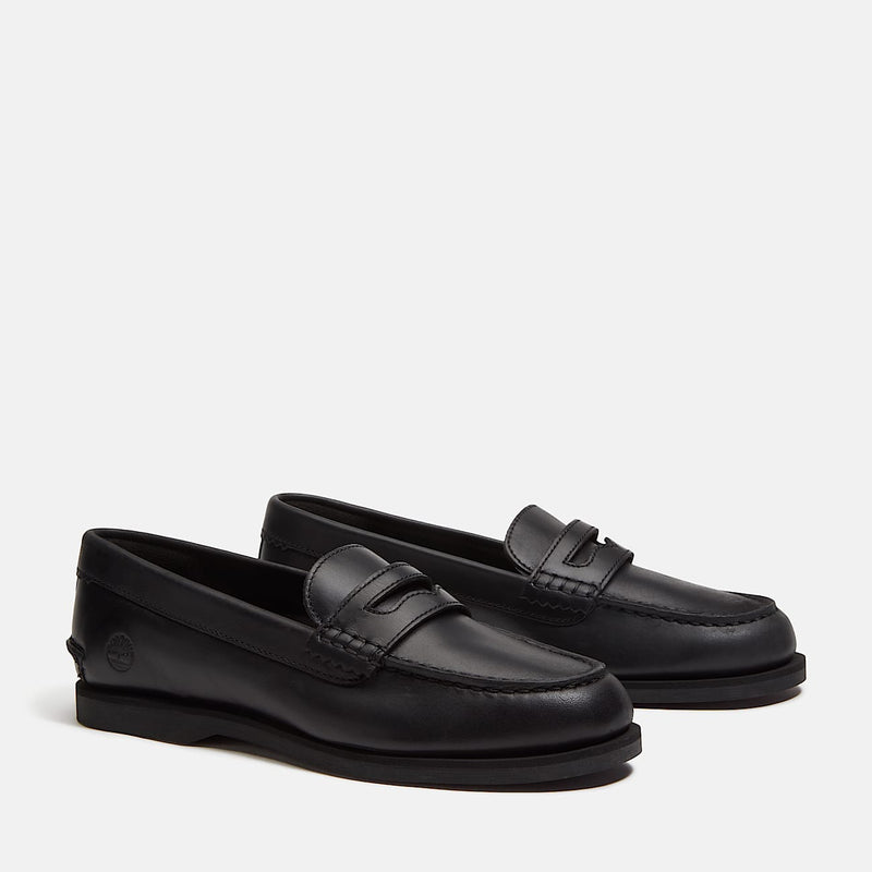 TIMBERLAND Classic boat loafer shoe black