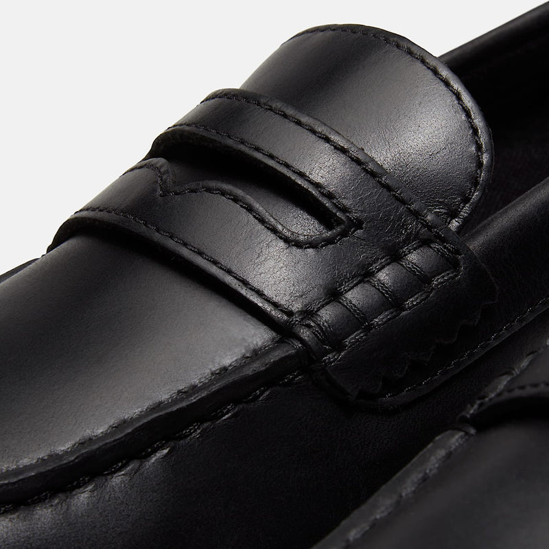 TIMBERLAND Classic boat loafer shoe black