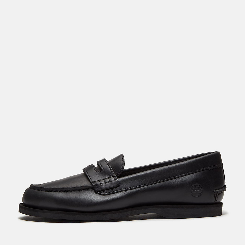 TIMBERLAND Classic boat loafer shoe black