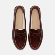 TIMBERLAND Classic boat loafer shoe burgundy