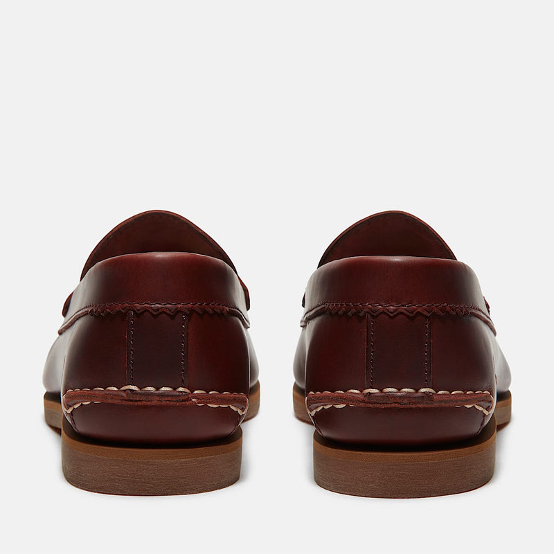 TIMBERLAND Classic boat loafer shoe burgundy