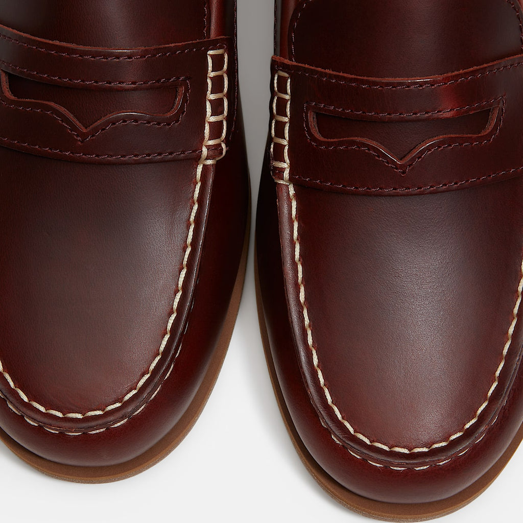 TIMBERLAND Classic boat loafer shoe burgundy