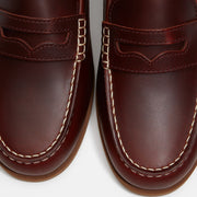 TIMBERLAND Classic boat loafer shoe burgundy