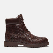 TIMBERLAND Premium 6 inch lace up boot woven brown