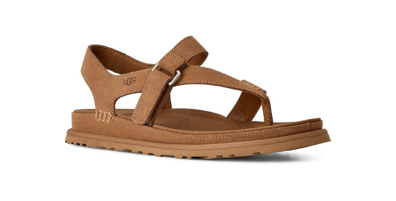 UGG Goldengaze toe post sandals chestnut brown