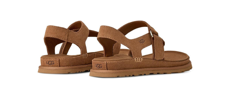UGG Goldengaze toe post sandals chestnut brown