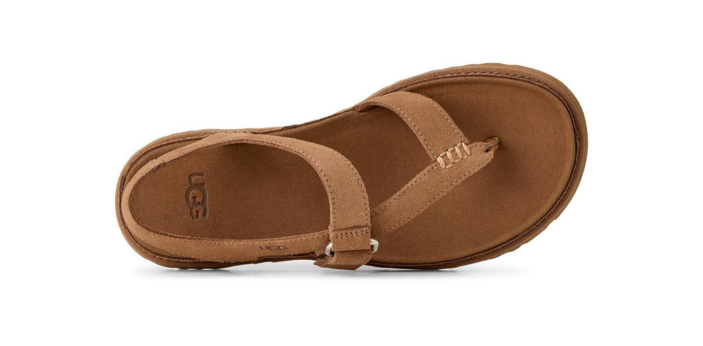 UGG Goldengaze toe post sandals chestnut brown