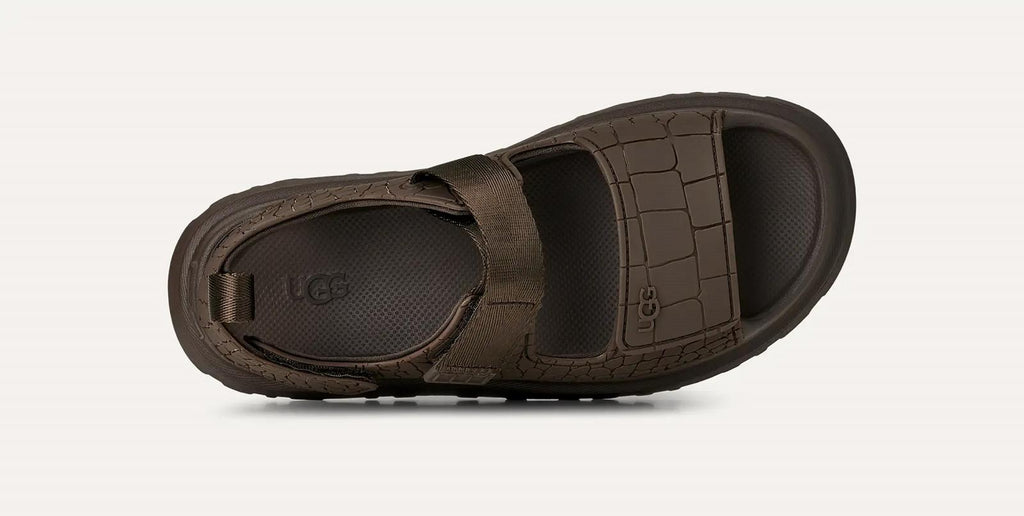 UGG Goldenglow embossed sandals dense smoke