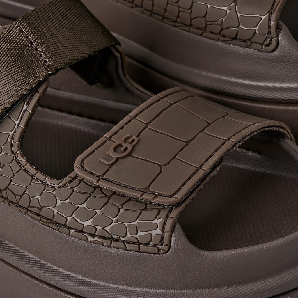 UGG Goldenglow embossed sandals dense smoke