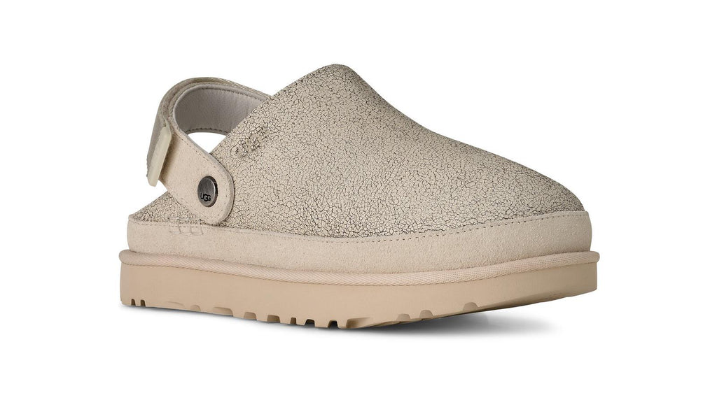 UGG Goldenstar crackle clog white