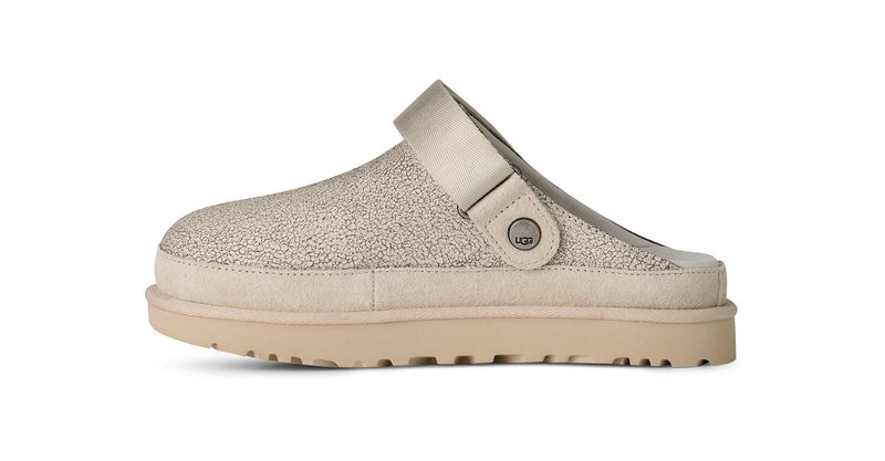 UGG Goldenstar crackle clog white