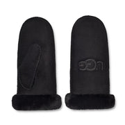 UGG Sheepskin embroidered mittens black