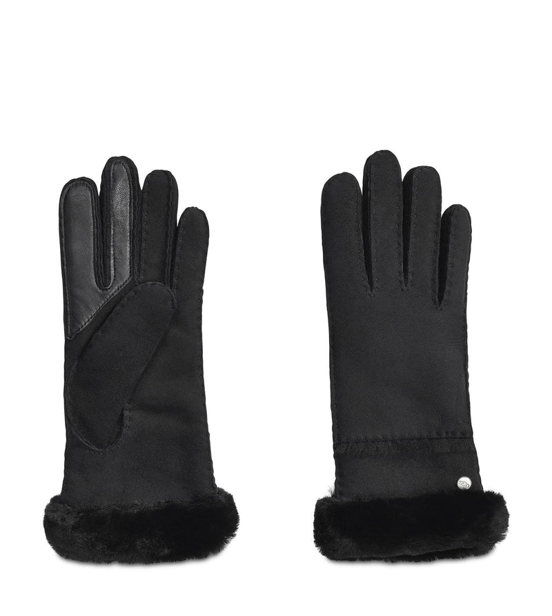 UGG Sheepskin seamed gloves black