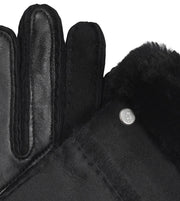 UGG Sheepskin seamed gloves black