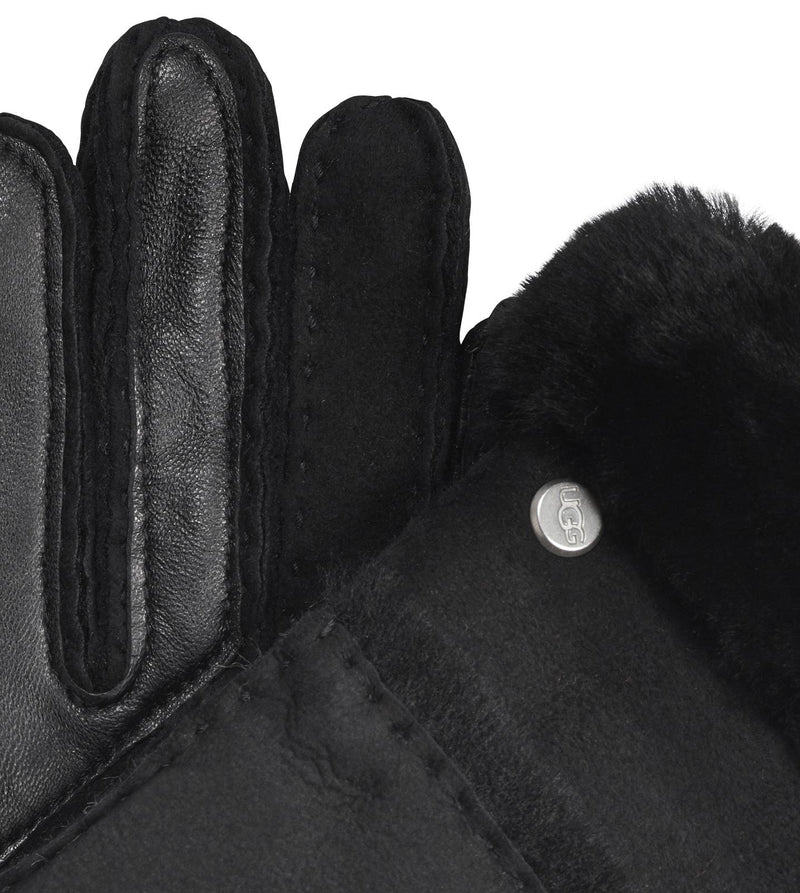 UGG Sheepskin seamed gloves black