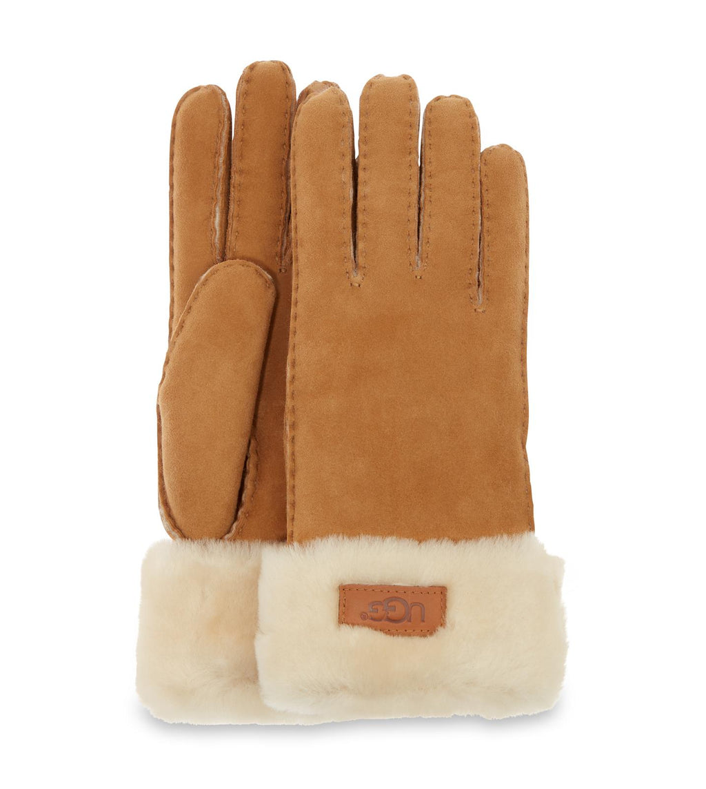 UGG Turn cuff gloves chestnut